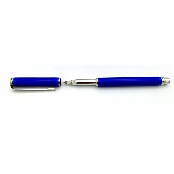 Salimbeni Ballpoint Pen in Sterling Silver with translucent fired Enamel on Guilloche oain Image 3 scaled