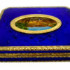 Table Box Blu Fired Enamel Hand-Painted on Mother-of-pearl - Image 5