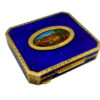 Table Box Blu Fired Enamel Hand-Painted on Mother-of-pearl - Image 7