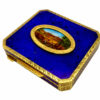 Table Box Blu Fired Enamel Hand-Painted on Mother-of-pearl - Image 8