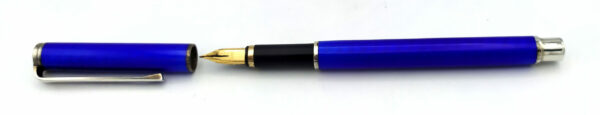 Fountain Pen Sterling Silver fired Enamel Guilloche Salimbeni - Image 4