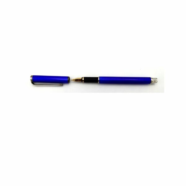 Fountain Pen Sterling Silver fired Enamel Guilloche Salimbeni - Image 5