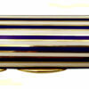 Cigarette Case Two-Color Enamel Stripes Blue and White - Image 5