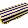Cigarette Case Two-Color Enamel Stripes Blue and White - Image 9