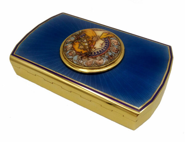 Table Box Renaissance Style with Fine Rectangular Miniature - Image 4