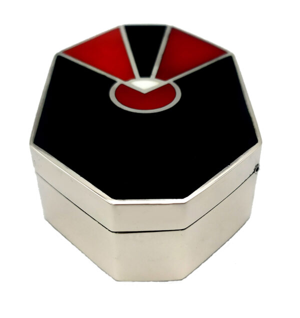 Snuff box Art Deco Black and Red Salimbeni - Image 4