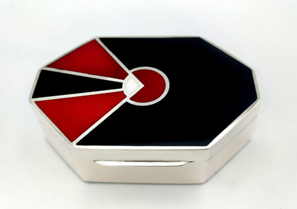 Snuff box Art Deco Black and Red Salimbeni - Image 8