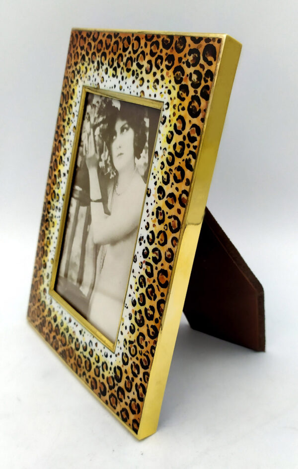 Animalier leopard Pattern Frame hand painted Salimbeni - Image 4