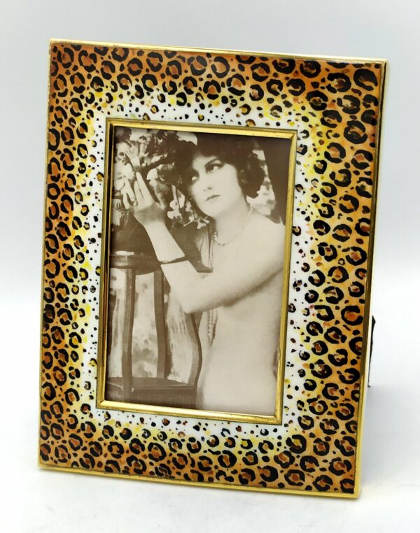 Animalier leopard Pattern Frame hand painted Salimbeni - Image 2
