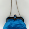 Salimbeni Art Deco Silver Enameled Zipper Satin Evening Bag - Image 3