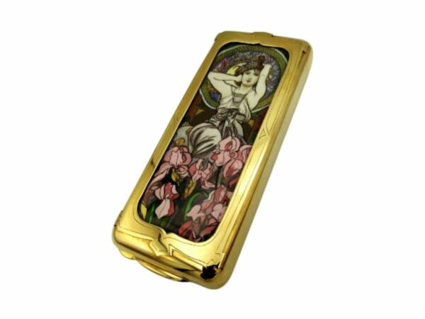 Cigarette Case Amethyst Poster Miniature Alphons Mucha's by Salimbeni - Image 4