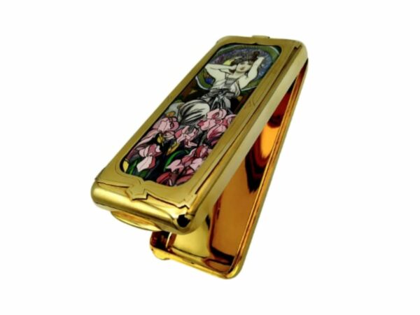 Cigarette Case Amethyst Poster Miniature Alphons Mucha's by Salimbeni - Image 2