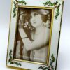 Photo Frame enamel fired on guilloche and hand-painted miniature Sterling Silver - Image 4