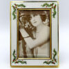 Photo Frame enamel fired on guilloche and hand-painted miniature Sterling Silver - Image 5