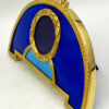 Picture Frame Fan-shaped blue and sky enamel Sterling Silver Salimbeni - Image 2