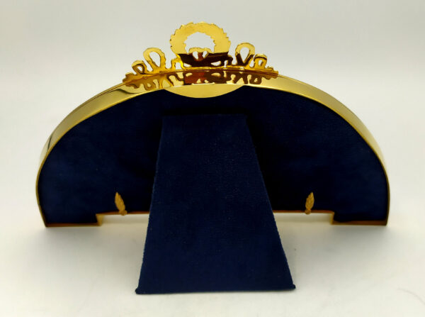 Picture Frame Fan-shaped blue and sky enamel Sterling Silver Salimbeni - Image 3