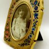 Picture Frame floral engraving and hand-painted Sterling Silver Salimbeni - Image 2