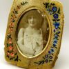 Picture Frame floral engraving and hand-painted Sterling Silver Salimbeni - Image 3