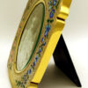 Picture Frame floral engraving and hand-painted Sterling Silver Salimbeni - Image 4